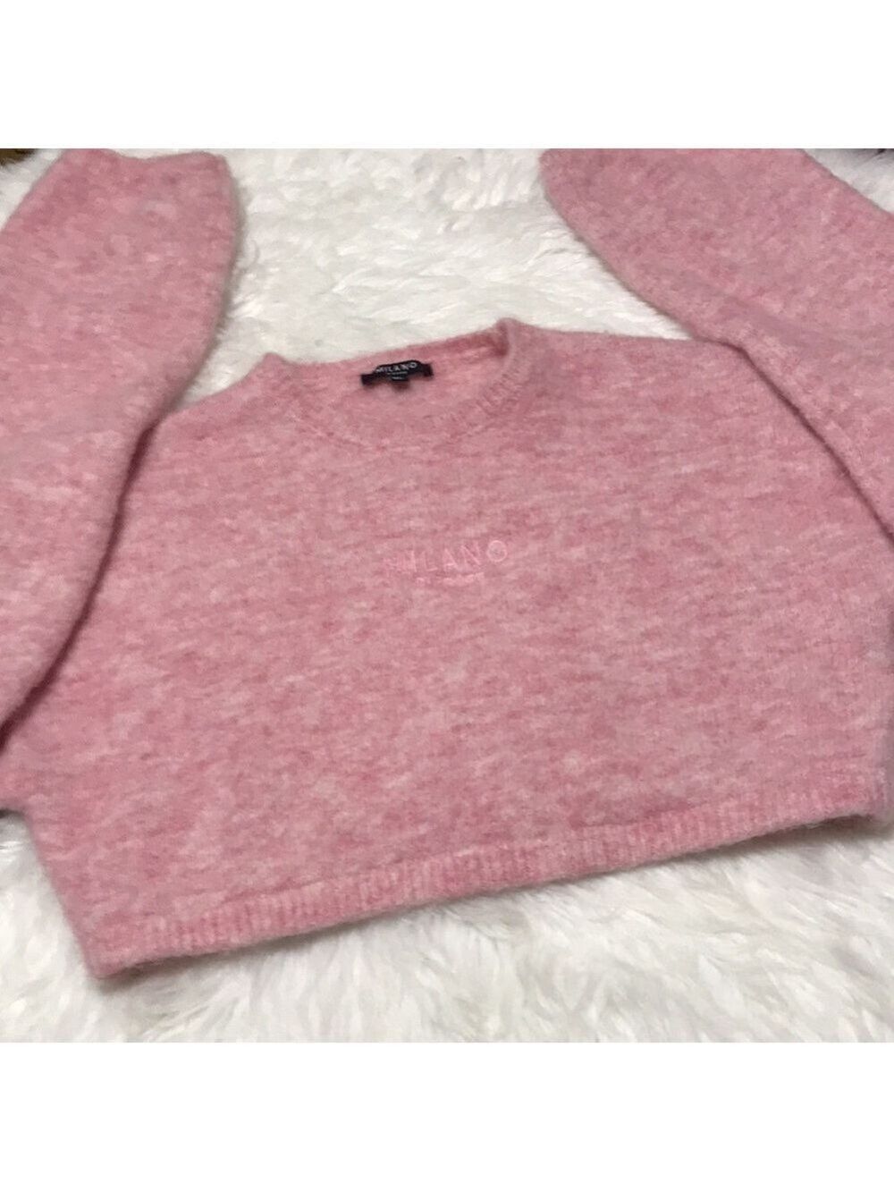 MILANO WOOL BLEND CROPPED SWEATER SZ XL - Picture 9 of 9